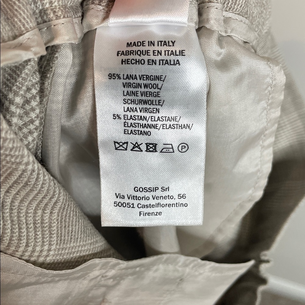 Antonelli Firenze | Women’s Virgin Wool Plaid Pants Set Size 40 US 4 - Picture 9 of 12